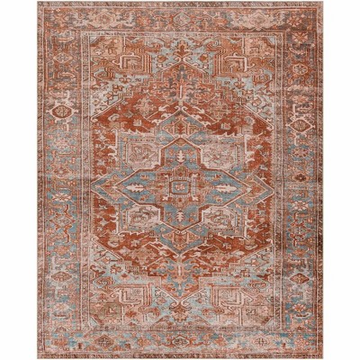 Mark & Day St Johns Washable Woven Indoor Area Rugs Burnt Orange