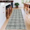 Plaid Rug Area Rug for Bedroom Living Room Modern Classroom Area Rug Neutral Soft Rugs for Nursery Stain Resistant Dining Room Rugs - 2 of 4