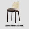 Modern Dining Chairs Set, with Thick Soft Cushions & Metal Leg, for Dining Room, Kitchen, Available in Multiple Colors - 4 of 4