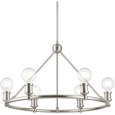 Lansdale Brushed Nickel 6-Light Contemporary Chandelier