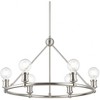Livex Lighting Lansdale 6 - Light Chandelier in  Brushed Nickel - 3 of 4