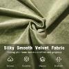 ORRD Upholstered Platform Bed with Curved Thick Headboard, Velvet Fabric Frame, Olive Green - 4 of 4