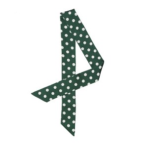 Allegra K Women's Skinny Silky Polka Dot Waistband Long Narrow Neckscarf Bag Handle Accessory 1 Pc - 1 of 4