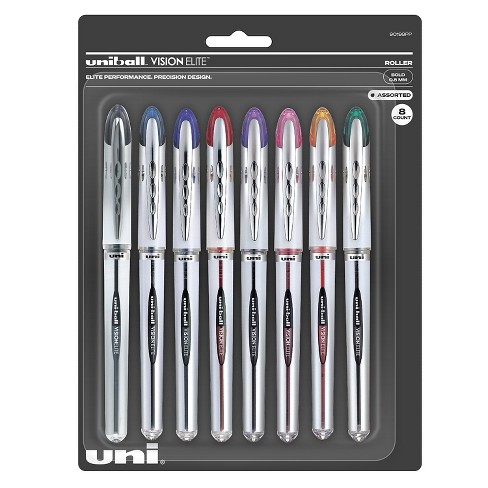 TUL Gel Pens, Med Point, 0.8 mm, Assorted Barrel Color and Metallic Inks, 8  Pens