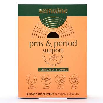 Semaine Health Plant-Based Menstrual Relief Pill - 12ct