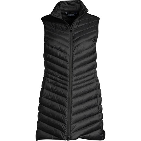 Women's Long Puffer Vest With Hood - S.e.b. By Sebby : Target