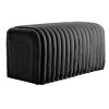 Ottoman Storage Bench With Arch Hollow,Pet Supplies Corduroy Bench,Upholstered Bench For The Living Room,Entryway And Bedroom-Cuddlewood - 4 of 4