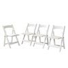 NicBex Folding Chairs Set of 4,Dining Chairs with Upholstered Cushion for Dining Room,Living Room,Kitchen,Space Saving,White - 2 of 4