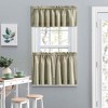 Ellis Lisa Solid Color Poly Cotton Duck Fabric 1.5" Rod Pocket for Simple Window Tailored Valance 58"x15" Mist - image 2 of 4