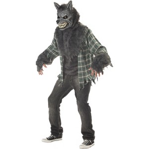 California Costumes Mens Tattered Shirt Werewolf Costume - Large - Gray - 1 of 2