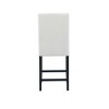 Linon 24" Stewart Padded Back and Seat Faux Leather Upholstered Counter Height Barstool - Glitz White: Elegant Nailhead Trim, Wood Legs - 4 of 4