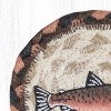 Earth Rugs Coastal Pink Salmon Coaster – 7" Round Jute Drink Mat with Hand-Stenciled Design - 3 of 3