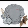 Simply Sage Market Embroidered Love Typewriter Mini Garment Dyed Long Sleeve - 2 of 4
