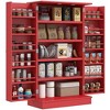 Chery Life 41" Kitchen Storage Cabinet with 12 Door Shelves, 5-tier Shelving and Adjustable Shelves - 2 of 4