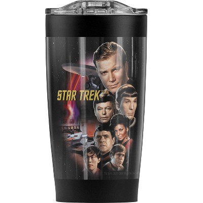 Star Trek Original The Classic Crew Steel Tumbler 20oz Coffee Travel Mug
