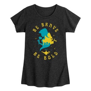 Girls' - Disney Princess - Be Brave Be Bold Jasmine Fitted Short Sleeve Graphic T-Shirt - 1 of 4