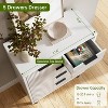 Fluted 5 Drawer Dresser for Bedroom, Modern Wood Chest of Drawers with Wide Drawers - 4 of 4