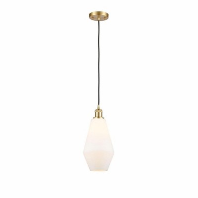 Cindyrella - 1 Light Cord Hung Mini Pendant In Industrial Style-14.5 Inches Tall and 7 Inches Wide