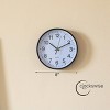 Clockswise Black Analog Clock – Silent, Non-Ticking for Wall, Office Desk, Table and Shelf, Battery-Operated Perfect for Home Office - 2 of 4