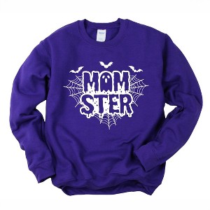 Simply Sage Market Women's Graphic Sweatshirt Momster Ghost - 1 of 4