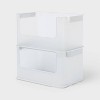 20.7qt Open Front Bin White - Brightroom™ - 4 of 4
