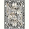 Trellis Area Rug - Washable vintage floral bohemian carpet with non-slip backing for entryways and bedrooms - 3 of 4
