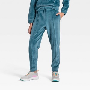 Girls' Cozy Ribbed Jogger Pants - All In Motion™ - 1 of 3