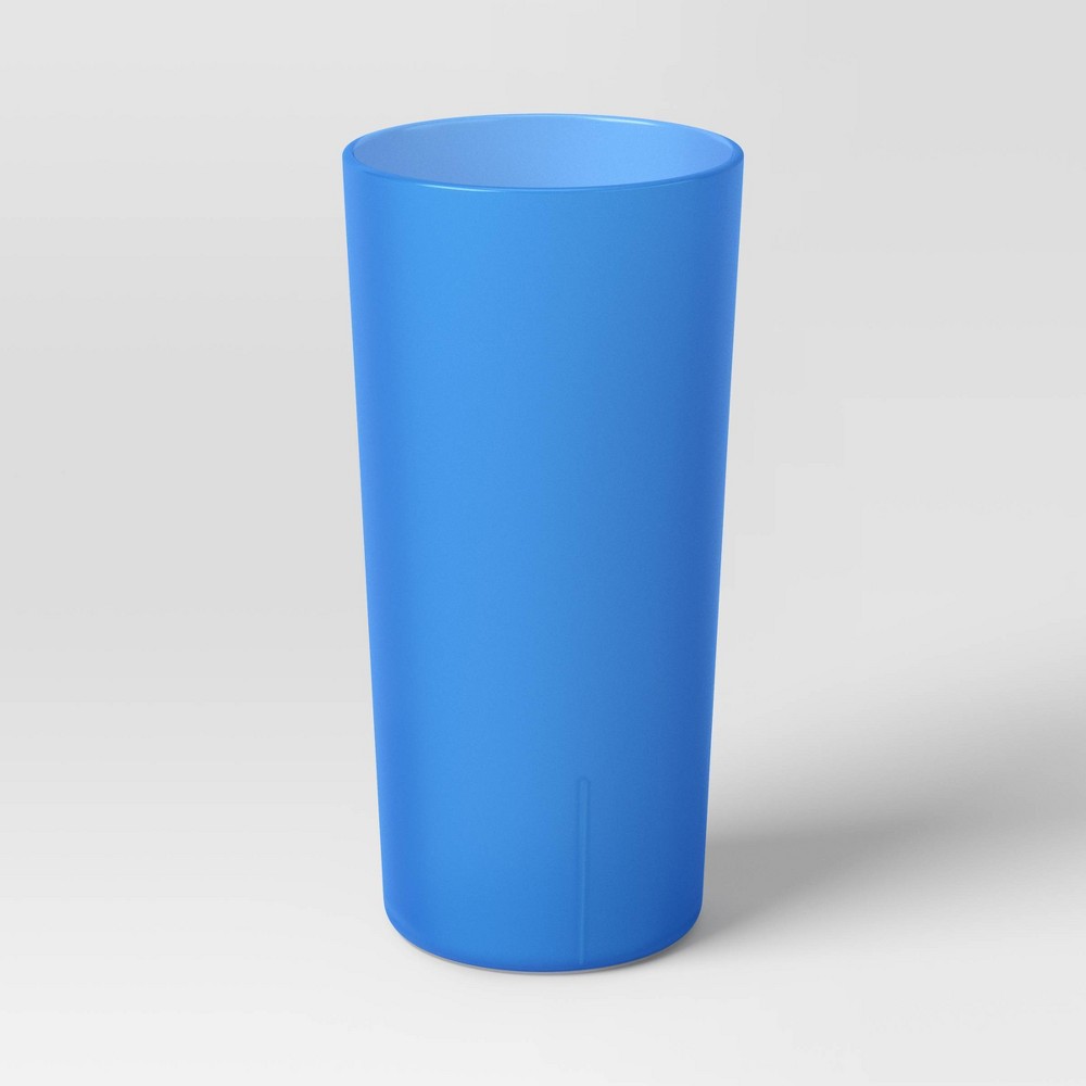 26 fl oz Plastic Tall Tumbler Cobalt - Room Essentials™