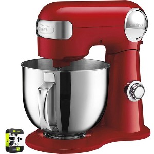 Cuisinart 5.5-Quart Stand Mixer SM-50 Ruby Red with 1 Year Extended Warranty - 1 of 4