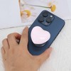 Unique Bargains Heart Solid Color Adhesive Phone Grip Pink 1 Pc - 4 of 4