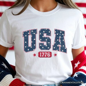 USA 1776 Stars T-Shirt, Bold Patriotic Tee for Independence Day| OrnamentallyYou - 1 of 4