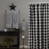 Park Designs Buffalo Check Shower Curtain - Black & Cream - 2 of 4