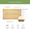 Entryways 28"x17" Peeping Cat All-Natural Coconut Fibers Door Mat Natural and Black - 3 of 4