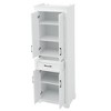 ACEPANO 70.8 in. H Modern Freestanding Bathroom Storage Vanity with 4 Doors, 1 Drawer & Adjustable Shelves-White - 4 of 4