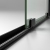 MAYEERTY 56-60" W x 72" H Semi-Frameless Sliding Shower Door, 5/16" Clear Tempered Glass, Matte Black Finish, Adjustable Width 4" - 4 of 4