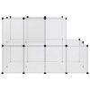 VidaXL Small Animal Cage Transparent 55.9 in.x29.1 in.x36.6 in. PP and Steel - 4 of 4
