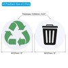 Unique Bargains Self-Adhesive Waterproof Indoor Outdoor Recycle Sticker Bin Labels 6 Pcs 5" - 2 of 4
