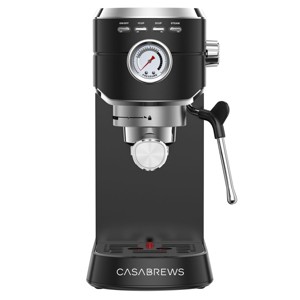 CASABREWS CM5418 Stainless Steel Compact Espresso Machine: 20-Bar, Milk Frother, Volume Control, Pressure Gauge - 1 of 4