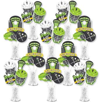 Big Dot of Happiness Lax to the Max Lacrosse Party Centerpiece Sticks Showstopper Table Toppers 35 Pieces