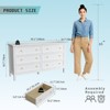 ORRD 6-Drawer Dresser, Wood Storage Cabinet with Black Handles, Modern Chest for Bedroom & Living Room - 4 of 4