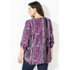 Catherines Women's Plus Size Petite Breezeway Georgette Blouse - 3 of 4