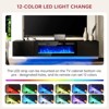 Aoxun 70" Floating Fireplace TV Stand with 36" Electric Fireplace, Wall Mounted Fireplace Entertainment Center with Storage - 4 of 4