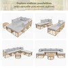 7 Piece Patio Furniture Set with Cushions,All Weather Rattan Sectional Sofa Set with Round Coffee Table,Modular Outdoor Wicker Conversation Set-Koiai - 2 of 4