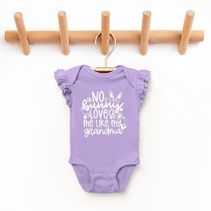 The Juniper Shop No Bunny Loves Me Like Grandma Baby Flutter Sleeve Bodysuit - 1 of 2