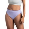 Fruit Of the Loom Women's Breathable Micro-Mesh Hi-Cut Panty,6 Pack - 2 of 4