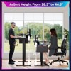 Bestier 58" Standing Desk with Monitor Stand, Height Adjustable LED Computer Desk with Storage &Hook, Stand up Working Desk for Home Office & Writing - 2 of 4