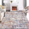 Washable Runner Rug, Non Slip Modern Abstract Carpet, Foldable Low Pile Hallway Mat for Entryway or Kitchen - 2 of 4