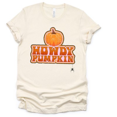 Simply Sage Market Women's Howdy Pumpkin Stacked Short Sleeve Graphic Tee