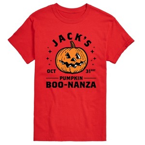 Men's - Instant Message - Jacks Pumpkin Boonanza Short Sleeve Graphic T-Shirt - 1 of 4