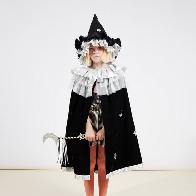 Meri Meri Velvet Witch Cape & Wand 3-6 Years (Pack of 1)